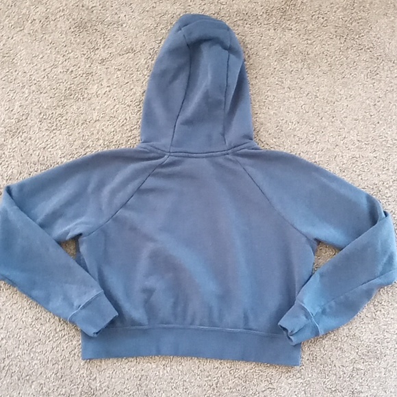 Nike Navy Cropped Hoodie - Picture 2 of 6